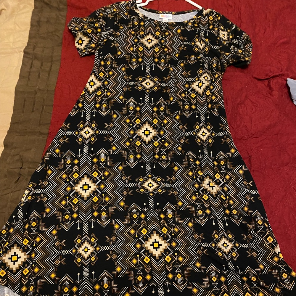Black and Gold Carly Dress